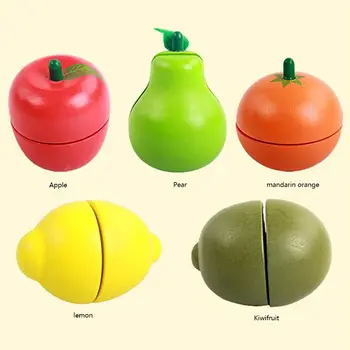 Pretend Play Kitchen Set, Wooden Vegetable Cutters Cutting Fruit Board Games Toy F3ME
Pretend Play Kitchen Set, Wooden Vegetable Cutters Cutting Fruit Board Games Toy F3ME