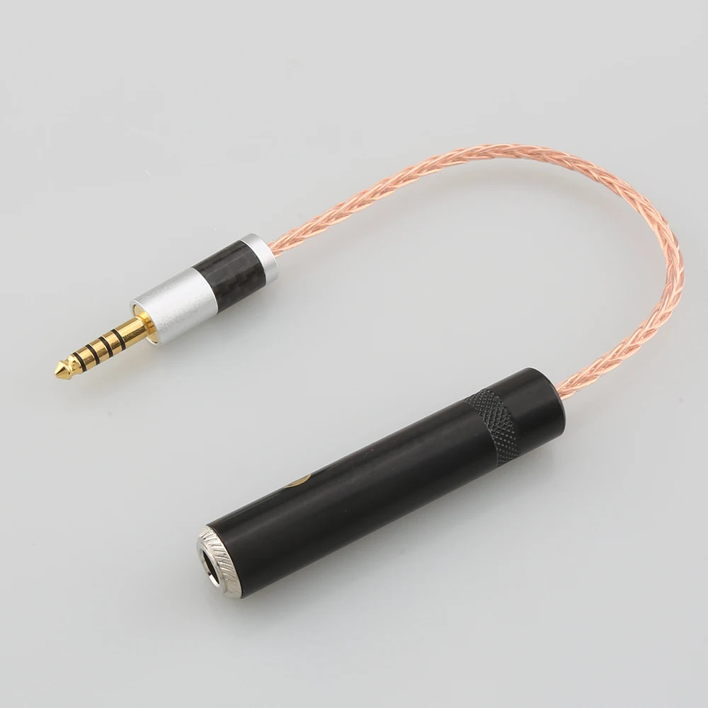 HiFi 4.4mm TRRS Balanced Male to 6.35mm TRS 3pin Female Audio Adapter Cable 4.4mm to 1/4 6.35mm UPOCC Single Crystal Copper
HiFi 4.4mm TRRS Balanced Male to 6.35mm TRS 3pin Female Audio Adapter Cable 4.4mm to 1/4 6.35mm UPOCC Single Crystal Copper