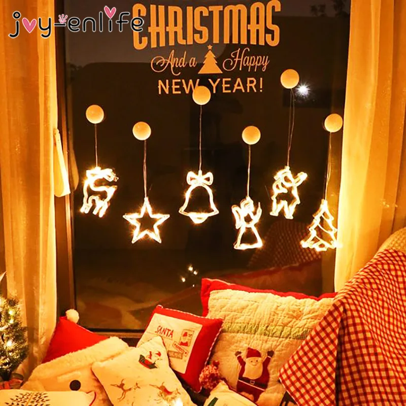 Led Christmas tree Elk Bell light Christmas Decoration For Home Window sucker lights Hanging Ornament Navidad Xmas Gift New Year
Led Christmas tree Elk Bell light Christmas Decoration For Home Window sucker lights Hanging Ornament Navidad Xmas Gift New Year