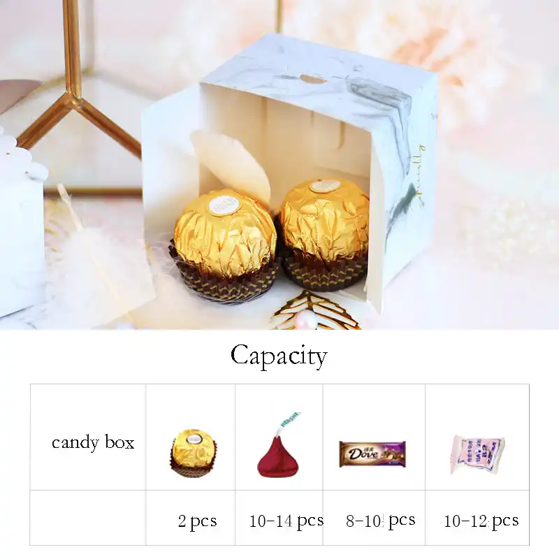 wedding favors gift box package new marble gifts bag baby shower