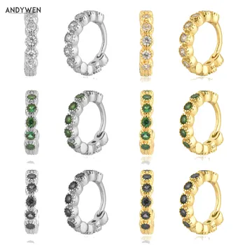 ANDYWEN 925 Sterling Silver Two Small Size Huggies 5.5mm 6.5mm Hoop 2020 Rock Punk Clips Piercing Pendiente luxury Fashion Jewel 
ANDYWEN 925 Sterling Silver Two Small Size Huggies 5.5mm 6.5mm Hoop 2020 Rock Punk Clips Piercing Pendiente luxury Fashion Jewel