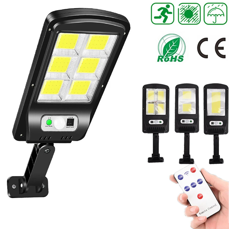 COB Led Solar Lights Outdoor Solar Power Charge Waterproof Street Wall Lamp With Sensor Remote Control Garden Light For Street
COB Led Solar Lights Outdoor Solar Power Charge Waterproof Street Wall Lamp With Sensor Remote Control Garden Light For Street