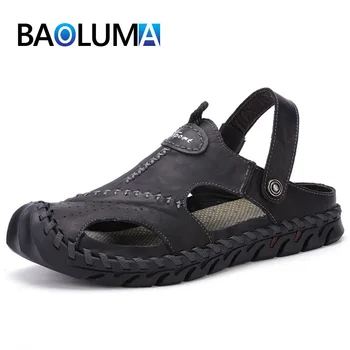 2020 Men's Shoes Men Sandals Summer Handmade Mens Style Shoes Comfortable Soft Men's Sandals Outdoor Non-slip Male Beach Shoes
2020 Men's Shoes Men Sandals Summer Handmade Mens Style Shoes Comfortable Soft Men's Sandals Outdoor Non-slip Male Beach Shoes