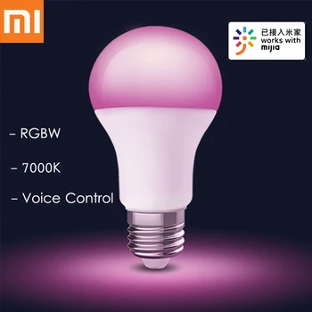 Xiaomi Mijia E27 Smart LED Bulb 600 Lumens RGBW Voice Control Remote Control Night Light AC220-240V work with Mijia APP
Xiaomi Mijia E27 Smart LED Bulb 600 Lumens RGBW Voice Control Remote Control Night Light AC220-240V work with Mijia APP