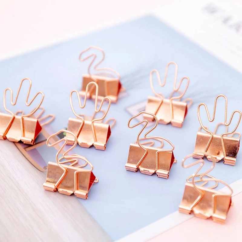 4pcs/set Rose Gold Flamingo Cactus Student Folder Storage Account Book Swallowtail Clip Kawaii Stationery Office School Supplies
4pcs/set Rose Gold Flamingo Cactus Student Folder Storage Account Book Swallowtail Clip Kawaii Stationery Office School Supplies