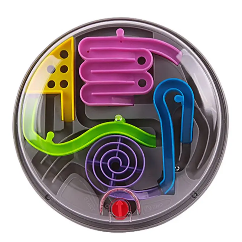 3D Maze Puzzle Ball Intellect Spherical Balance Education Handle Labyrinth Toy X5XE
3D Maze Puzzle Ball Intellect Spherical Balance Education Handle Labyrinth Toy X5XE