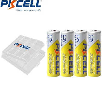 8PCS PKCELL Battery NIMH AA 2000Mah 1.2V 2A Ni-Mh Rechargeable Batteries AA Bateria Baterias + 2pcs Battery Hold Case Boxes
8PCS PKCELL Battery NIMH AA 2000Mah 1.2V 2A Ni-Mh Rechargeable Batteries AA Bateria Baterias + 2pcs Battery Hold Case Boxes