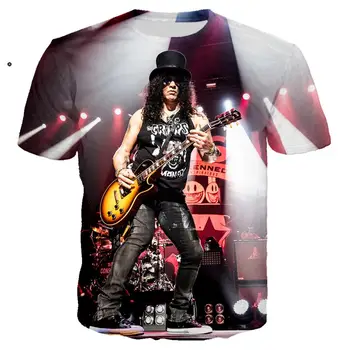 Pop Rock Slash Guitar T shirt 2019 New Guns N‘ Roses Band T-shirt 3D Print Tshirt Men/women Streetwear T-shirts Tops Clothes 5XL
Pop Rock Slash Guitar T shirt 2019 New Guns N‘ Roses Band T-shirt 3D Print Tshirt Men/women Streetwear T-shirts Tops Clothes 5XL