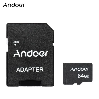 Andoer 64GB Class 10 Memory Card TF Card + TF Card Adapter for Camera Car Camera Cell Phone Table PC Audio Player GPS
Andoer 64GB Class 10 Memory Card TF Card + TF Card Adapter for Camera Car Camera Cell Phone Table PC Audio Player GPS