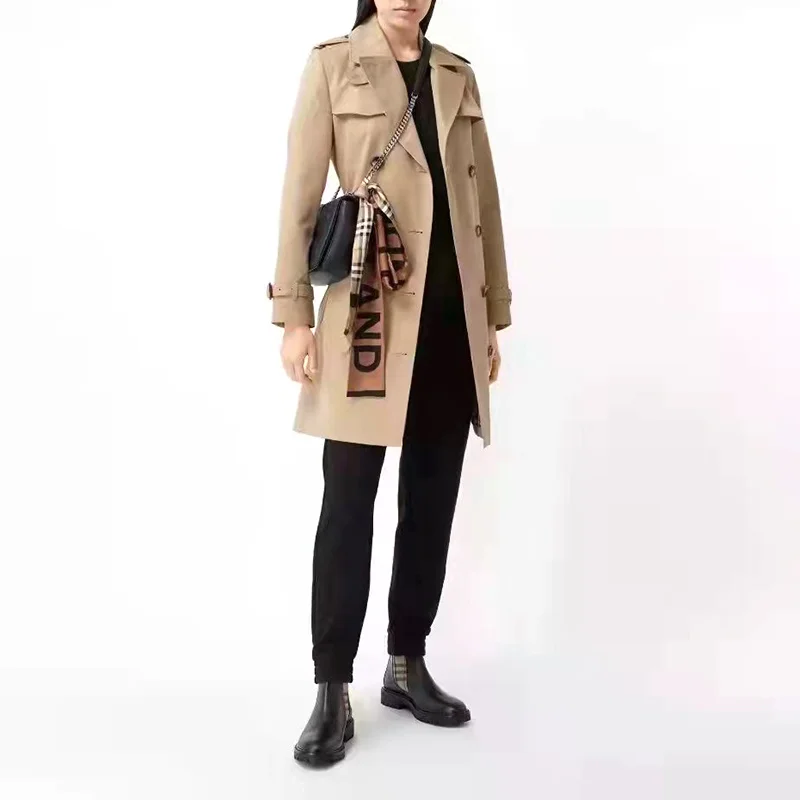 Women's Trench Jackets Korean Coat Mid-length England Double Breasted Sashes Large Sizes Windbreaker Outerwear Femme
Women's Trench Jackets Korean Coat Mid-length England Double Breasted Sashes Large Sizes Windbreaker Outerwear Femme