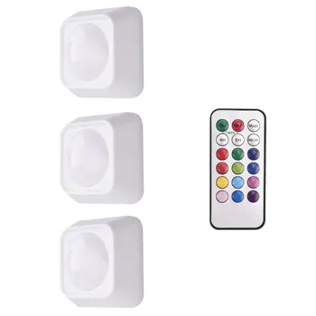 RGBW 16 Colors Square Led Under Cabinet Lighting Dimmer & Timing Function led Puck Lights Night lamp For Cupboard Wardrobe
RGBW 16 Colors Square Led Under Cabinet Lighting Dimmer & Timing Function led Puck Lights Night lamp For Cupboard Wardrobe