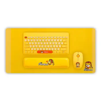 2.4Wireless Keyboard and Mouse Combo, LK586 Yellow Cordless Keyboard-Mouse, Mouse Pad and Hand Rest Set Compatible for PC Laptop
2.4Wireless Keyboard and Mouse Combo, LK586 Yellow Cordless Keyboard-Mouse, Mouse Pad and Hand Rest Set Compatible for PC Laptop
