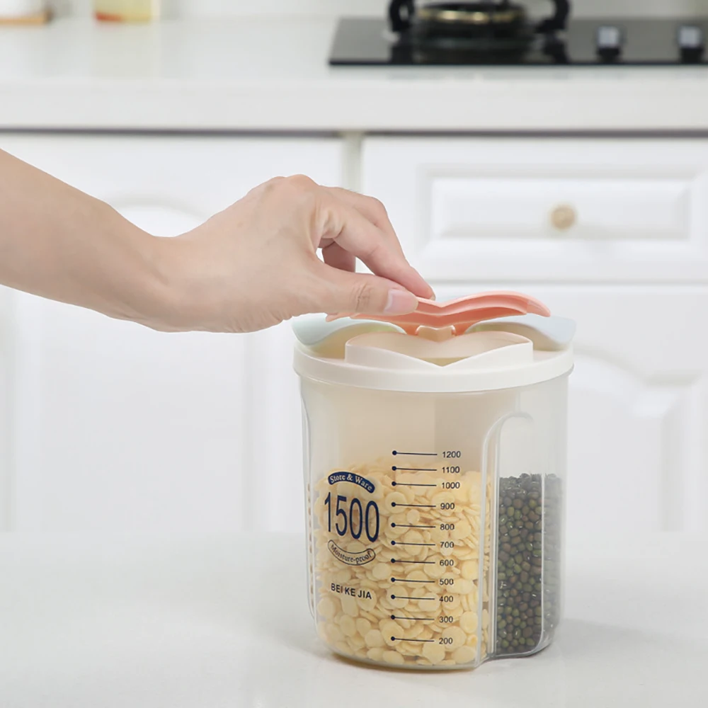 Creative Storage Containers Transparent Plastic Seal Food Storage Bottles Jars Kitchen Plastic Container
Creative Storage Containers Transparent Plastic Seal Food Storage Bottles Jars Kitchen Plastic Container