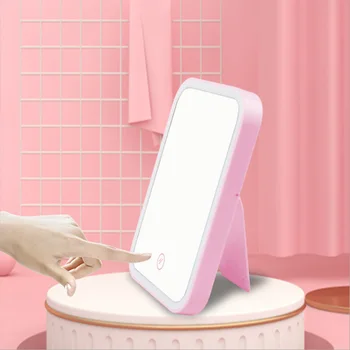 Portable Makeup Mirror LED Natural Light USB Refill Angle Adjustable Touch Control Brightness Dimmable Lights
Portable Makeup Mirror LED Natural Light USB Refill Angle Adjustable Touch Control Brightness Dimmable Lights