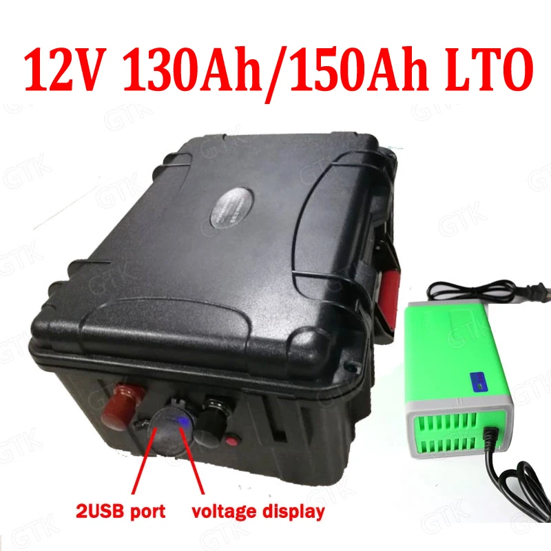 GTK 12v 150Ah 130Ah LTO battery pack Lithium titanate battery BMS for Solar RV 1800W caravan Solar system inverter + 20A Charger
GTK 12v 150Ah 130Ah LTO battery pack Lithium titanate battery BMS for Solar RV 1800W caravan Solar system inverter + 20A Charger