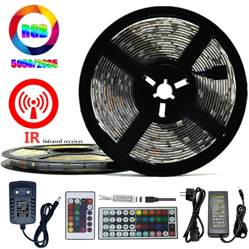 LED Strip Light RGB SMD 5050 2835 Flexible LED Light 5M 10M 15M 20M Tape Diode DC 12V with IR Remote Control for home decoration
LED Strip Light RGB SMD 5050 2835 Flexible LED Light 5M 10M 15M 20M Tape Diode DC 12V with IR Remote Control for home decoration