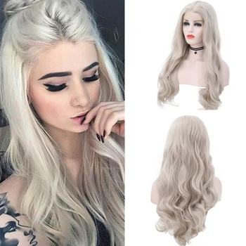 AIMEYA Long Body Wave Wigs Synthetic Lace Front Wig for Balck and White Women Heat Resistant Middle Part Hair Natural hairline 
AIMEYA Long Body Wave Wigs Synthetic Lace Front Wig for Balck and White Women Heat Resistant Middle Part Hair Natural hairline
