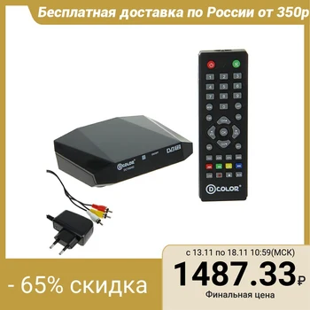 Set-top box for digital TV D-COLOR DC705HD, FullHD, DVB-T2, HDMI, RCA, USB, black 1882225
Set-top box for digital TV D-COLOR DC705HD, FullHD, DVB-T2, HDMI, RCA, USB, black 1882225