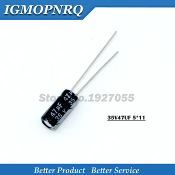 50PCS Good 35V47UF 5*11mm 47UF 35V 5x11 35v47 5*11 Aluminum electrolytic capacitor The spot 
50PCS Good 35V47UF 5*11mm 47UF 35V 5x11 35v47 5*11 Aluminum electrolytic capacitor The spot