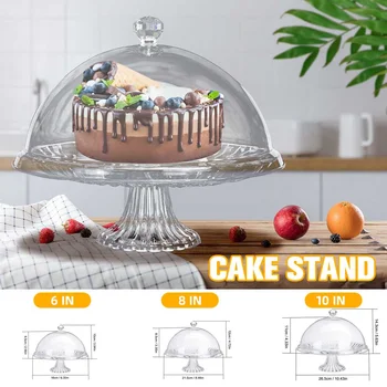 3 Size Acrylic Food Grade PC Transparent Round Cake Stand Dust Cover Glass Food Cover Plate And Lid For Weddings Birthday Decor
3 Size Acrylic Food Grade PC Transparent Round Cake Stand Dust Cover Glass Food Cover Plate And Lid For Weddings Birthday Decor