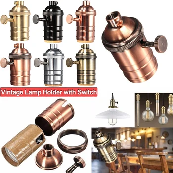 Vintage E26 E27 Lamp Socket Edison Retro Pendant Lamp Holder with Switch Industrial and Decorative DIY Lighting Heat Resistant
Vintage E26 E27 Lamp Socket Edison Retro Pendant Lamp Holder with Switch Industrial and Decorative DIY Lighting Heat Resistant