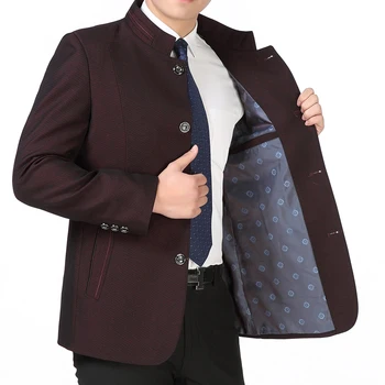 Autumn Spring Mens Chinese Style Daddy Jacket Stand Collar Blazers Jacket Single Breasted Bigger Size Coat T59
Autumn Spring Mens Chinese Style Daddy Jacket Stand Collar Blazers Jacket Single Breasted Bigger Size Coat T59