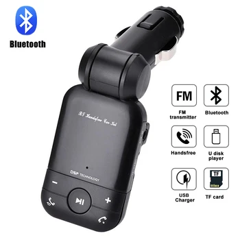 Practical Car FM Transmitters Modulator Wireless Bluetooth MP3 Player With LED Display USB Charger Support AUX TF Card U Disk
Practical Car FM Transmitters Modulator Wireless Bluetooth MP3 Player With LED Display USB Charger Support AUX TF Card U Disk