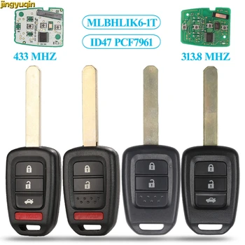 jingyuqin 2/3/4 Button Remote Car Key 313.8/433 ID47 PCF7961 For Honda 2013-2015 CRV 2013-2017 Accord Civic MLBHLIK6-1T Control
jingyuqin 2/3/4 Button Remote Car Key 313.8/433 ID47 PCF7961 For Honda 2013-2015 CRV 2013-2017 Accord Civic MLBHLIK6-1T Control