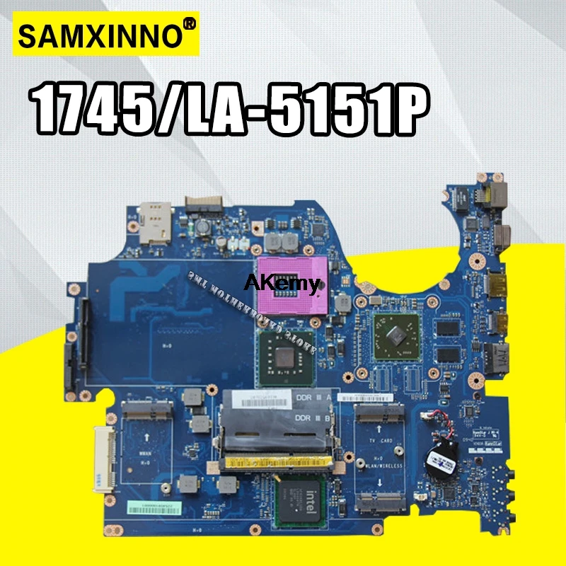 Original KAT00 LA-5151P for Dell Studio 1745 Motherboard GM45 1749 systemboard test 100%
Original KAT00 LA-5151P for Dell Studio 1745 Motherboard GM45 1749 systemboard test 100%