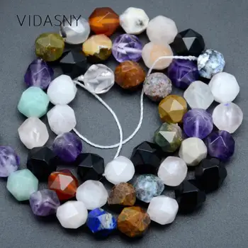 Faceted Mixed Lapis Lazuli Amethysts Natural Gem Beads For Jewelry Making 6/8/10mm Spacer Loose Beads Diy Bracelet Necklace 15'' 
Faceted Mixed Lapis Lazuli Amethysts Natural Gem Beads For Jewelry Making 6/8/10mm Spacer Loose Beads Diy Bracelet Necklace 15''