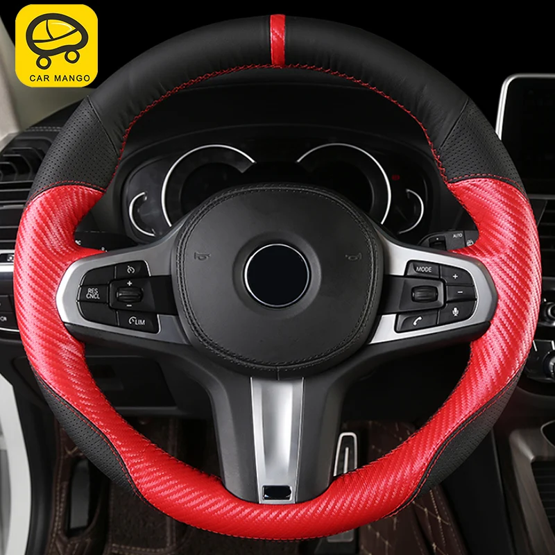 CARMANGO for BMW G30 5 Series 2018 2017 Car DIY Sewing Leather Steering Wheel Cover Decorative Interior Conversion Accessories
CARMANGO for BMW G30 5 Series 2018 2017 Car DIY Sewing Leather Steering Wheel Cover Decorative Interior Conversion Accessories