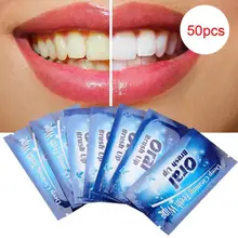 

50pcs Deep Cleanning Teeth Clean Wipe Whiter Teeth Whitening Remove Residue Stains Dental Care Brush Up forOral Hygiene Care