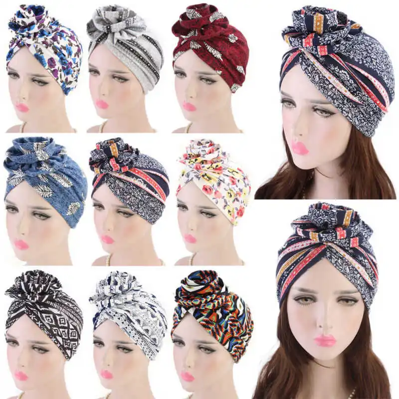 Women's Printed Cotton Headband Hat Cancer Chemo Cap Bohemian Muslim Turban Hat Hijab Head Wrap Hats
Women's Printed Cotton Headband Hat Cancer Chemo Cap Bohemian Muslim Turban Hat Hijab Head Wrap Hats