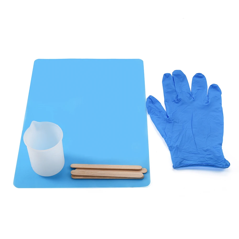 1Set Epoxy Resin Kit 5Pairs Gloves Glue Stick Silicone Mat 100ml Silicone Cup Kits for DIY Jewelry Making Handmade Accessories
1Set Epoxy Resin Kit 5Pairs Gloves Glue Stick Silicone Mat 100ml Silicone Cup Kits for DIY Jewelry Making Handmade Accessories