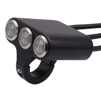Motorcycle Electric Car Three-Position Faucet Handlebar Switch With Self-Locking Self-Reset Button With Light Modification
Motorcycle Electric Car Three-Position Faucet Handlebar Switch With Self-Locking Self-Reset Button With Light Modification