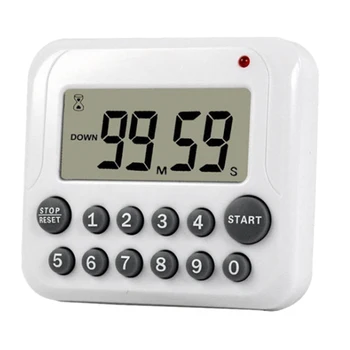 Digital Kitchen Timer Magnetic Countdown Up Clock with Magnetic Back and Clip, Loud Alarm, Large Display Minutes and Seconds Dir
Digital Kitchen Timer Magnetic Countdown Up Clock with Magnetic Back and Clip, Loud Alarm, Large Display Minutes and Seconds Dir