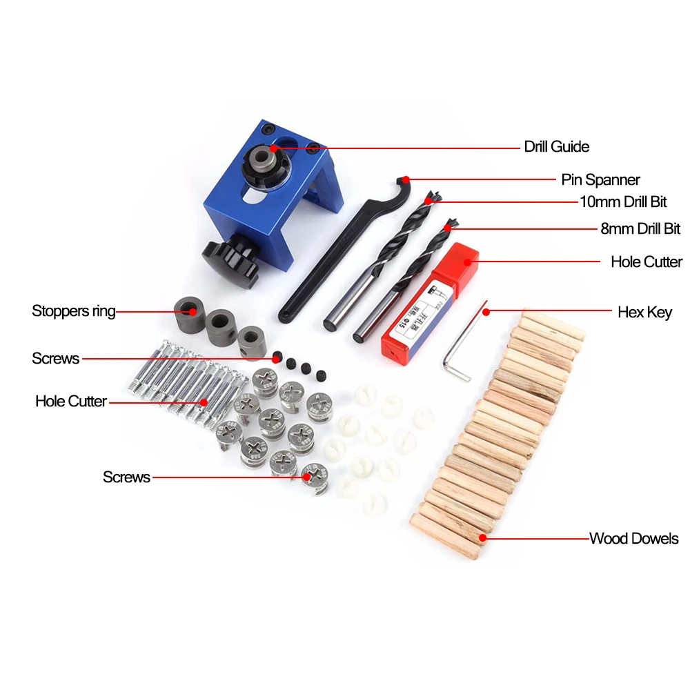 Hot Three-in-one Drilling Locator Tool Kit Hole Puncher Hole Locator Hole Opener Woodworking Positioner Drilling Jig Tool
Hot Three-in-one Drilling Locator Tool Kit Hole Puncher Hole Locator Hole Opener Woodworking Positioner Drilling Jig Tool