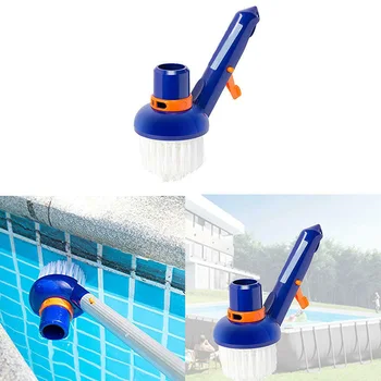 

Swimming Pool Corner Vacuum Brush Best for Above Ground Inground Swimming Pools Spas Hot Tubs Fine Nylon Bristles XR-Ho