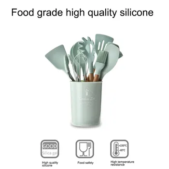9/11pcs Soup Kitchen Utensils Set Silicone Kitchenware Non-stick Cookware Cooking Tool Spatula Ladle Egg Beaters Shovel Spoon
9/11pcs Soup Kitchen Utensils Set Silicone Kitchenware Non-stick Cookware Cooking Tool Spatula Ladle Egg Beaters Shovel Spoon