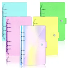 A6 Binder Clear Glitter Refillable 6-Ring Notebook Cover with Snap Button Closure,Loose Leaf Folder Notebook Personal Planner
A6 Binder Clear Glitter Refillable 6-Ring Notebook Cover with Snap Button Closure,Loose Leaf Folder Notebook Personal Planner
