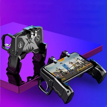 K21 Mobile Phone Metal Trigger Universal Four Fingers Joystick Sensitive Black Gamepad Ergonomic Button Durable Game Controller
K21 Mobile Phone Metal Trigger Universal Four Fingers Joystick Sensitive Black Gamepad Ergonomic Button Durable Game Controller