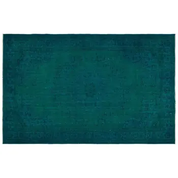 Handmade Turquoise Vintage Overdyed Turkish Area Rug 182x284 Cm-5'12''X9'4'' 
Handmade Turquoise Vintage Overdyed Turkish Area Rug 182x284 Cm-5'12''X9'4''