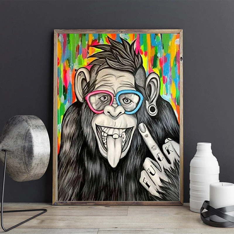 Wall Art Home Decor Funny Monkey Abstract Graffiti Canvas Painting Modular Poster And Print Picture Kid Bedroom Living Room Gift
Wall Art Home Decor Funny Monkey Abstract Graffiti Canvas Painting Modular Poster And Print Picture Kid Bedroom Living Room Gift