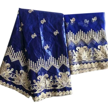 Mysterious embroidered pattern with beads 5 yards Bazin Riche and 2 yards net lace KY61 Top selling African WAX lace Fabric
Mysterious embroidered pattern with beads 5 yards Bazin Riche and 2 yards net lace KY61 Top selling African WAX lace Fabric