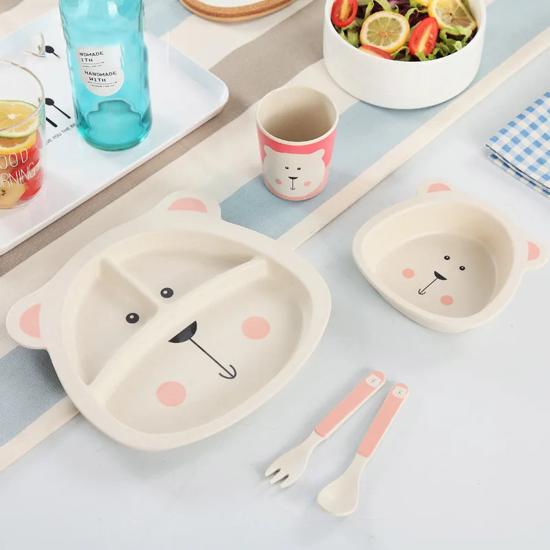 Bamboo Fiber Children'S Dinner Plate Set Tableware Separat Anti-Fall Plate Cartoon Includ Dinner Plate Meal Bowl Cup Spoon Fork
Bamboo Fiber Children'S Dinner Plate Set Tableware Separat Anti-Fall Plate Cartoon Includ Dinner Plate Meal Bowl Cup Spoon Fork