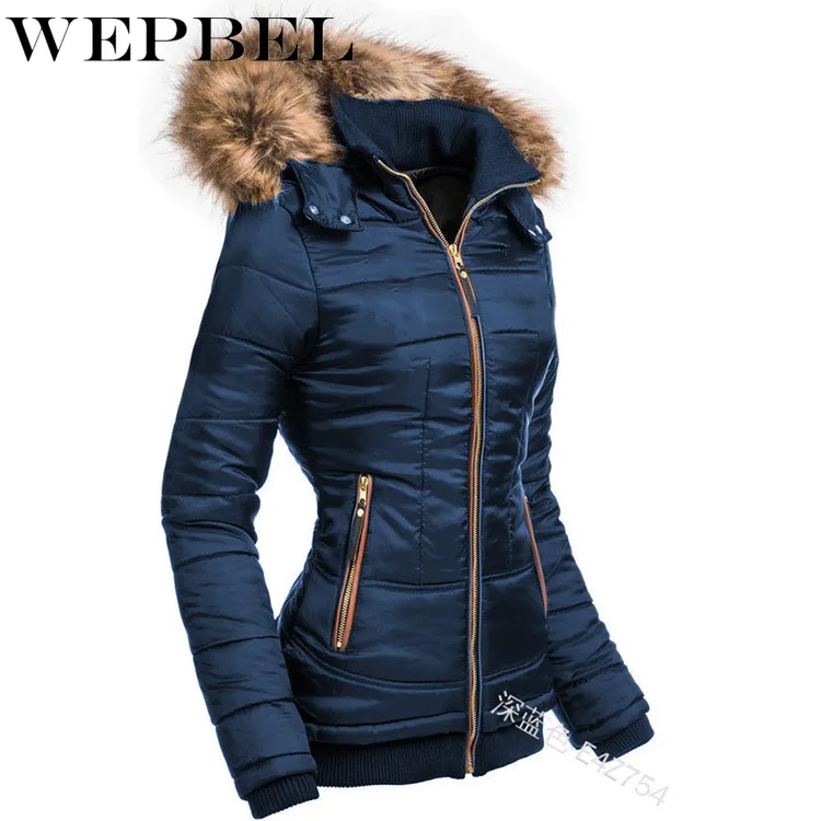 WEPBEL Winter Long Sleeve Turtleneck Hooded Slim Fit Warm Coat Women's Casual Solid Color Zipper Parkas 
WEPBEL Winter Long Sleeve Turtleneck Hooded Slim Fit Warm Coat Women's Casual Solid Color Zipper Parkas