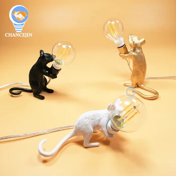 Interesting decorated table lamp lucky mouse resin desk light E12 LED bulb warm white Nordic Italy style novelty creative lamps
Interesting decorated table lamp lucky mouse resin desk light E12 LED bulb warm white Nordic Italy style novelty creative lamps