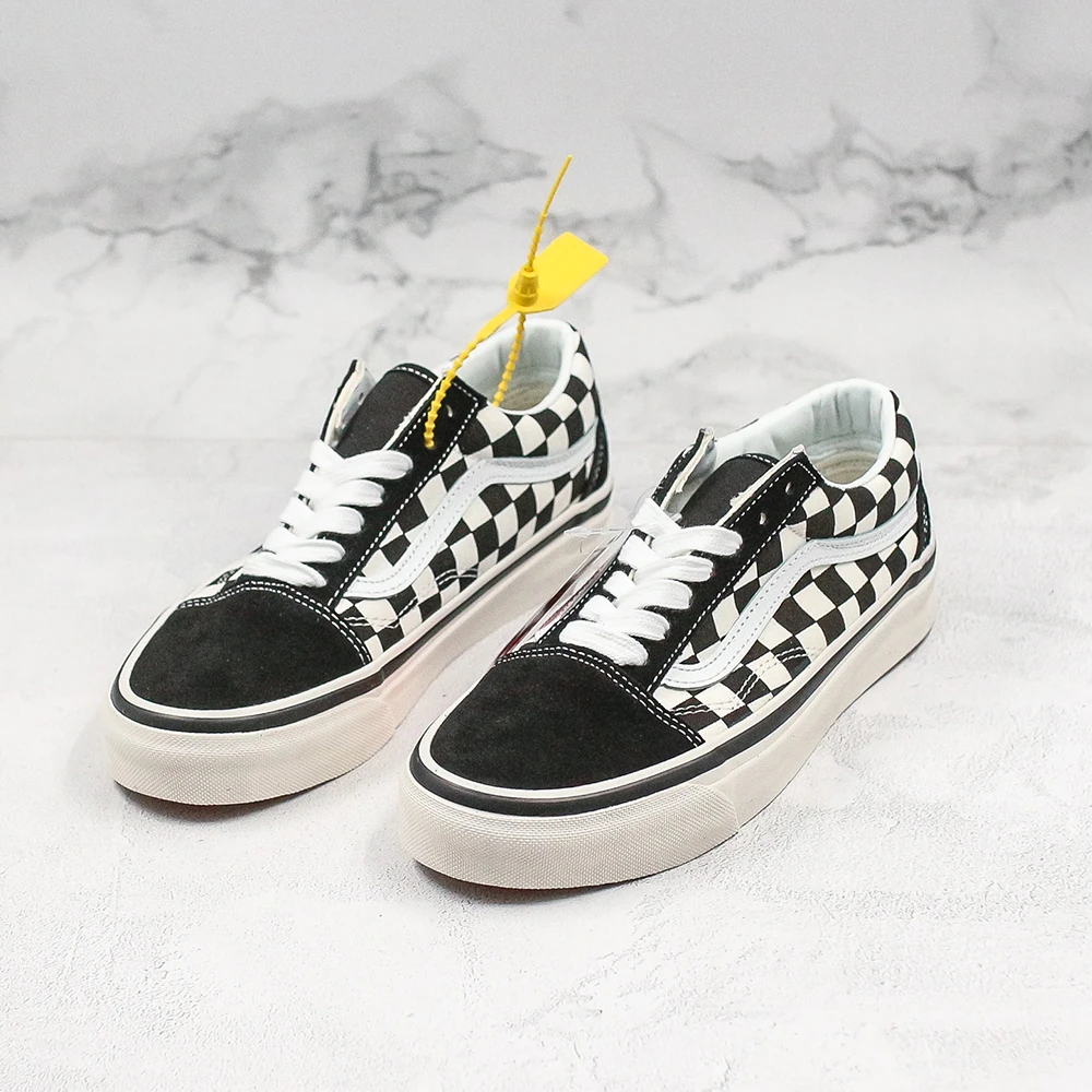 

VANS PRIMARY CHECK OLD SKOOL Unisex Classic Checkerboard Skateboarding Shoes #VN0A38G2OAK Original Hot Selling