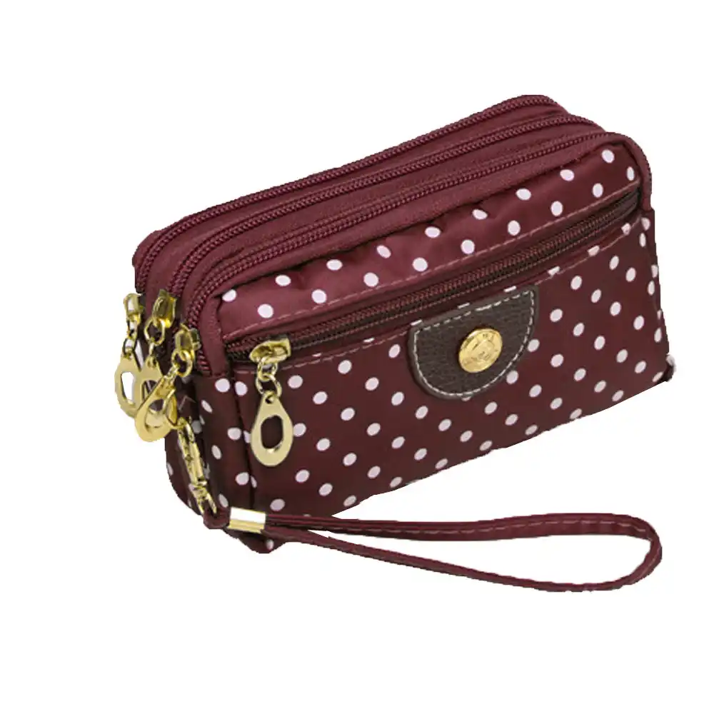 women fashion hand bag women 2020 canvas bag wave zipper clutch