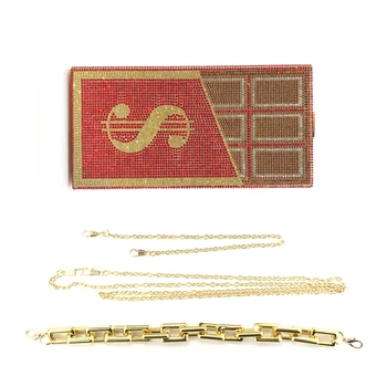 Clutch Dollar Chocolate Rhinestone Evening Purse Party Hand Bag Rhinestone Money Pouch Cocktail Wedding Dinner Bags 
Clutch Dollar Chocolate Rhinestone Evening Purse Party Hand Bag Rhinestone Money Pouch Cocktail Wedding Dinner Bags